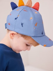 Blue Embroidered Dinosaurs Baseball Cap (3mths-10yrs) - Image 1 of 5
