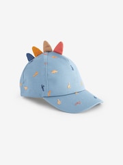 Blue Embroidered Dinosaurs Baseball Cap (3mths-10yrs) - Image 4 of 5