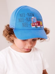 Blue Fire Engine Baseball Cap (3mths-10yrs) - Image 1 of 5