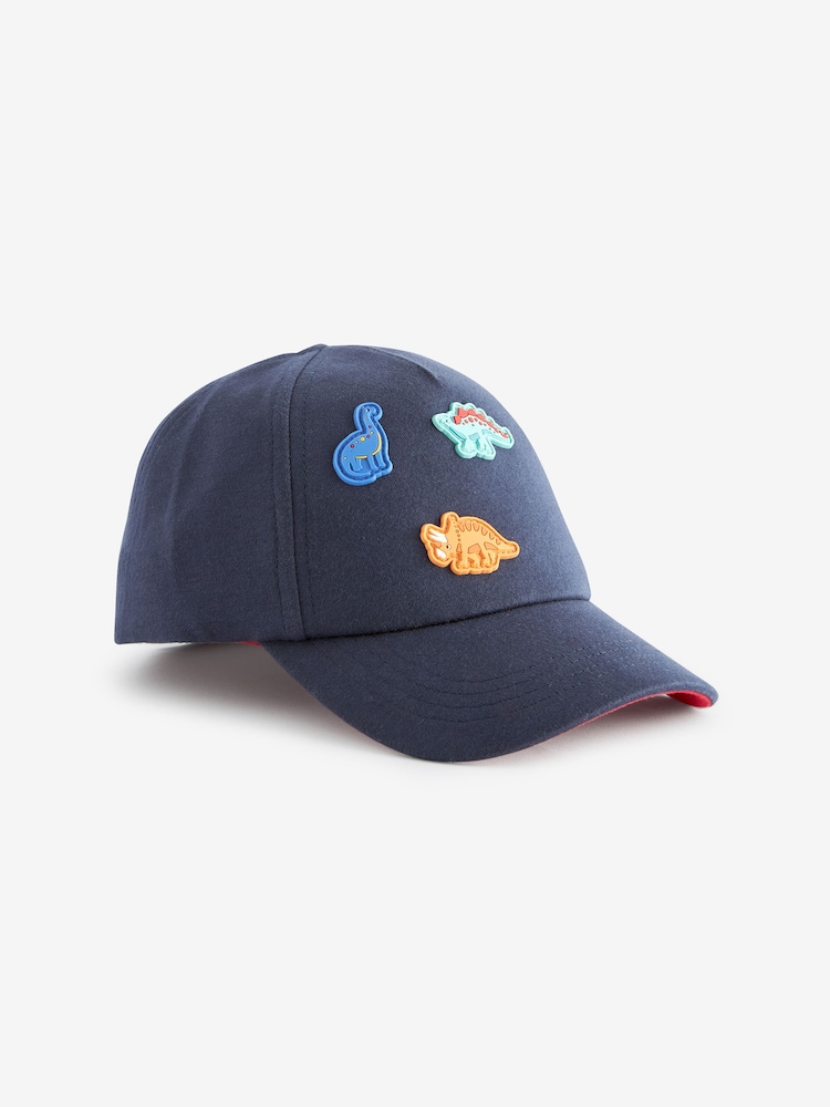 Navy Dinosaur Badge Baseball Cap (3mths-10yrs) - Image 2 of 3