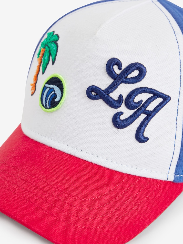 Red/Blue Badge Baseball Cap (1-16yrs) - Image 3 of 3