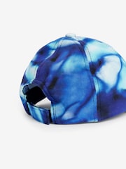 Blue Glitch Print Baseball Cap (3-16yrs) - Image 4 of 4