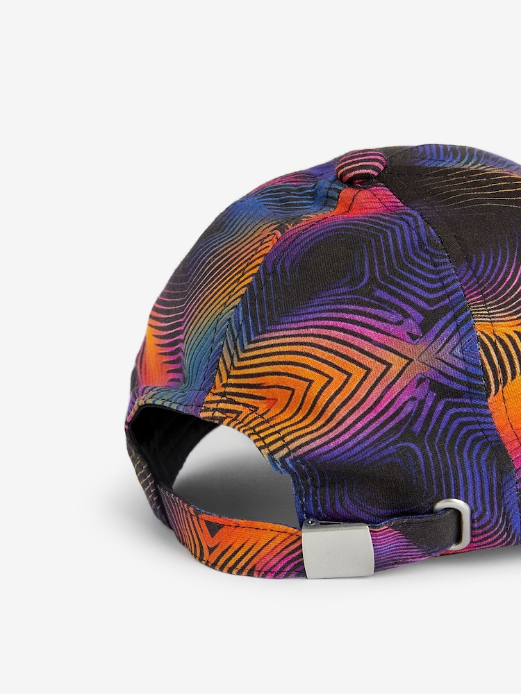 Orange Glitch Print Baseball Cap (3-16yrs) - Image 2 of 2