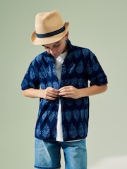 Neutral Navy Band Trilby Hat (1-16yrs) - Image 1 of 5