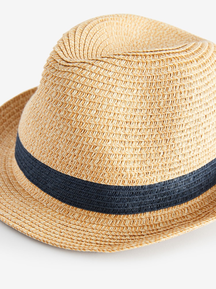 Neutral Navy Band Trilby Hat (1-16yrs) - Image 5 of 5