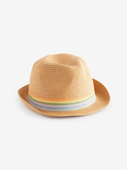 Neutral Rainbow Band Trilby Hat (1-16yrs) - Image 1 of 2