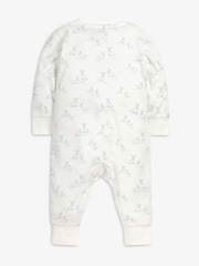 The Little Tailor Baby Front Zip Soft 100% Cotton Sleepsuit - Image 2 of 4