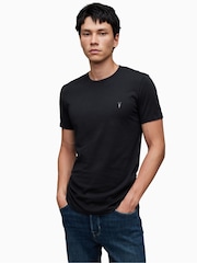AllSaints Green Tonic Crew T-Shirts 3 Pack - Image 3 of 6