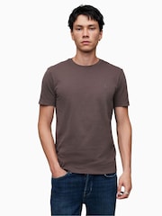 AllSaints Brown Brace Crew T-Shirts 3 Pack - Image 3 of 7