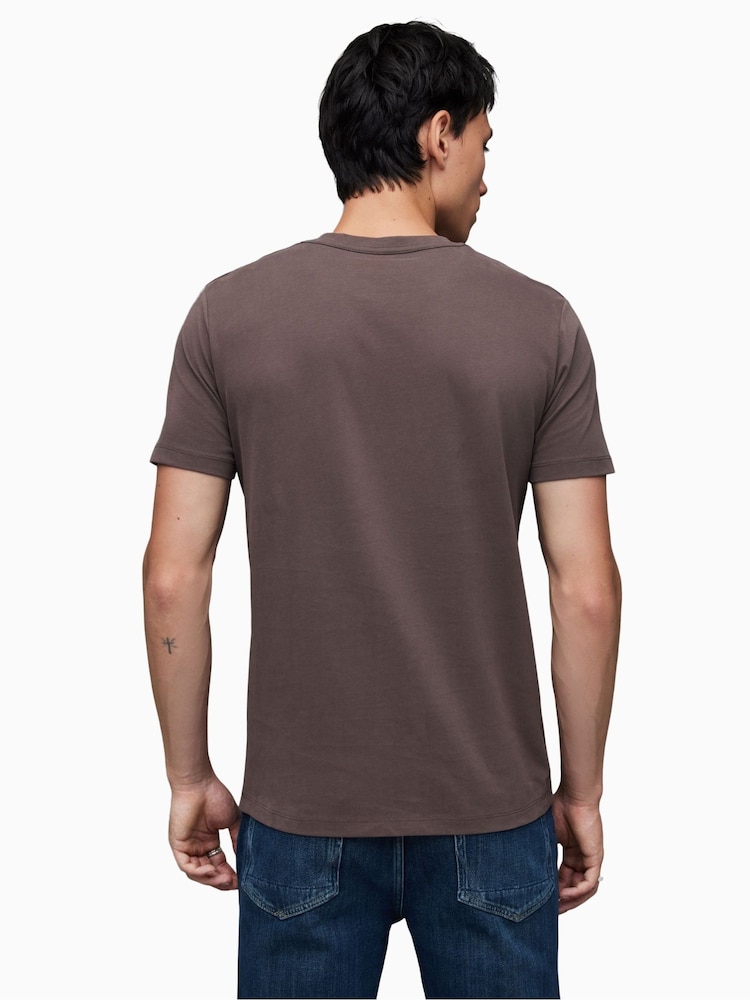 AllSaints Brown Brace Crew T-Shirts 3 Pack - Image 5 of 7