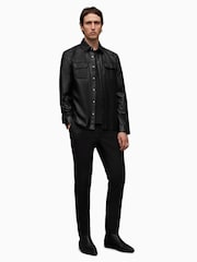 AllSaints Black Ivan Shirt - Image 2 of 5