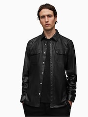 AllSaints Black Ivan Shirt - Image 3 of 5