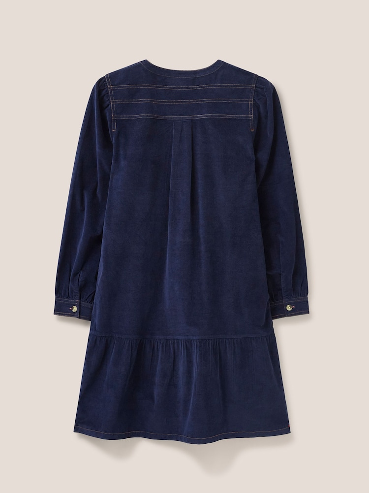 White Stuff Blue Norma Corduroy Dress - Image 6 of 6 White Stuff Blue Norma Corduroy Dress - Image 6 of 6