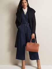 Phase Eight Blue Nicci Wool Smart Coat - Image 3 of 6
