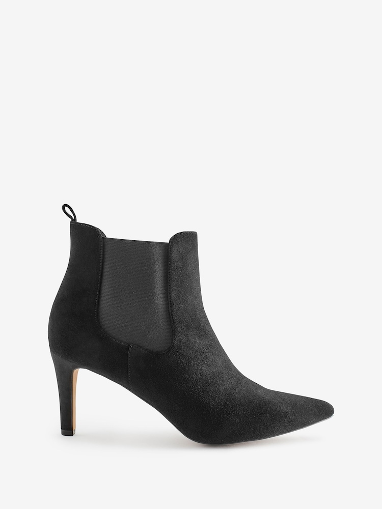 Phase Eight Black Suede Ankle Boots - Image 1 of 7
