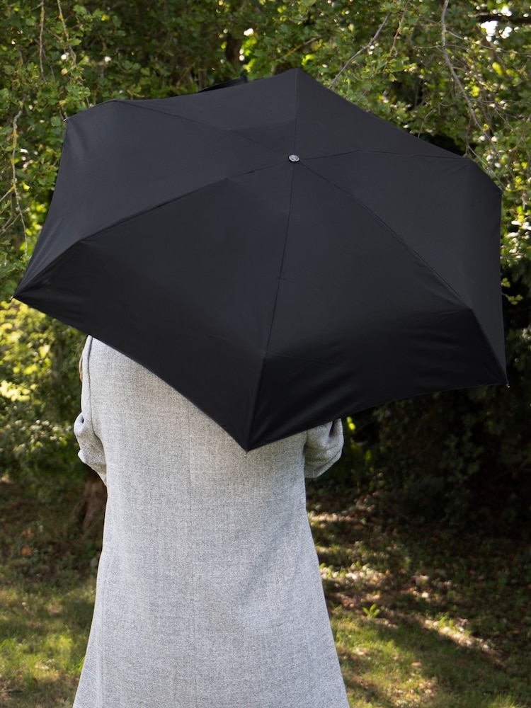 Totes Black Xtra Strong Mini Plain Umbrella - Image 1 of 4
