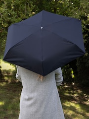 Totes Navy Blue Eco Xtra Strong Mini Plain Umbrella - Image 1 of 4