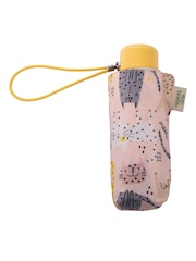 Totes Pink Compact Round Dotty Cats Umbrella - Image 2 of 4