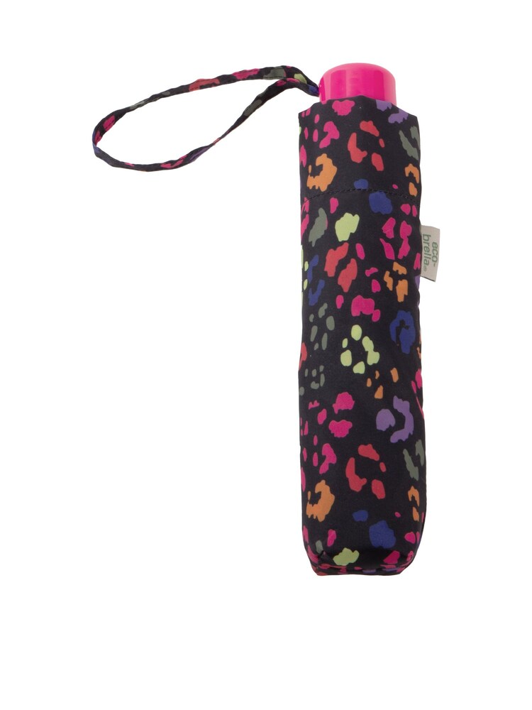 Totes Multi Eco Supermini Panther Print Umbrella - Image 1 of 4