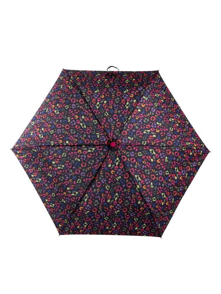 Totes Multi Eco Supermini Panther Print Umbrella - Image 2 of 4