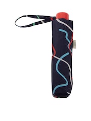 Totes Navy Eco Supermini Ribbons Print Umbrella - Image 2 of 4