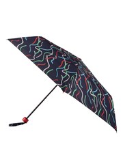 Totes Navy Eco Supermini Ribbons Print Umbrella - Image 4 of 4