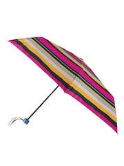 Totes Multi Eco Supermini Magenta Block Stripe Print Umbrella - Image 4 of 4