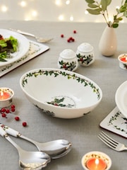 Portmeirion Clear The Holly and the Ivy Oval Nesting Bowl - Image 1 of 3