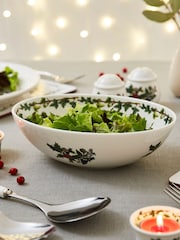 Portmeirion Clear The Holly and the Ivy Oval Nesting Bowl - Image 2 of 3