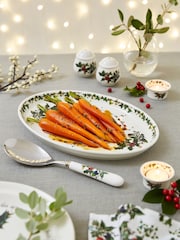 Portmeirion Clear The Holly and the Ivy 33cm Platter - Image 1 of 3