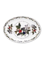 Portmeirion Clear The Holly and the Ivy 33cm Platter - Image 3 of 3