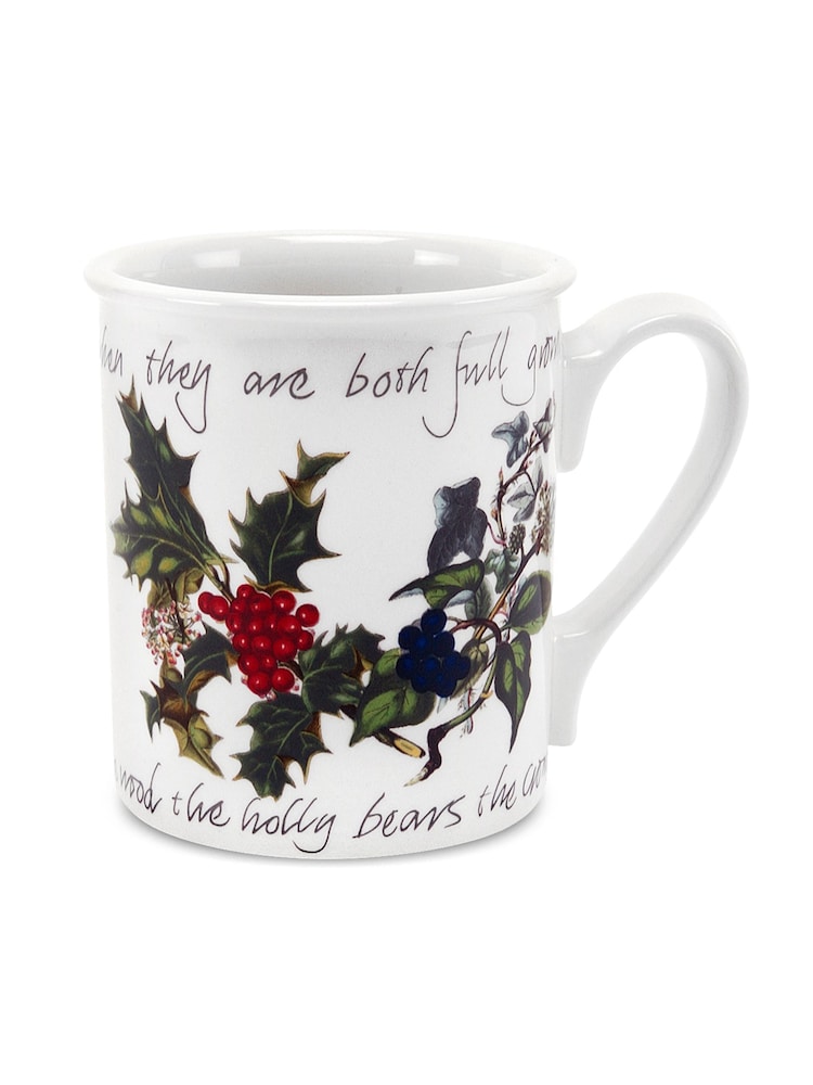Portmeirion The Holly and the Ivy Set of 6 Breakfast Mugs - Image 2 of 2