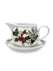 Portmeirion The Holly and the Ivy Gravy Boat & Stand - Image 3 of 3
