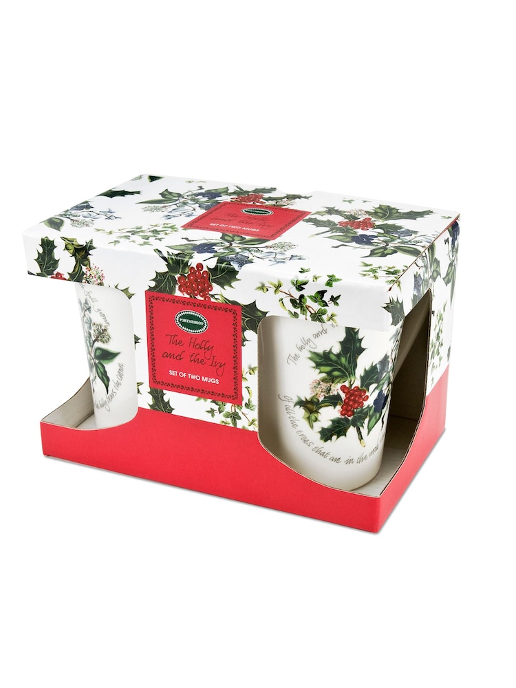 Portmeirion The Holly and the Ivy Set of 2 Mugs - Image 3 of 3