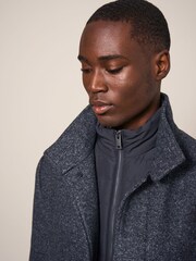 White Stuff Grey Horsholm Wool Funnel Coat - Image 4 of 6