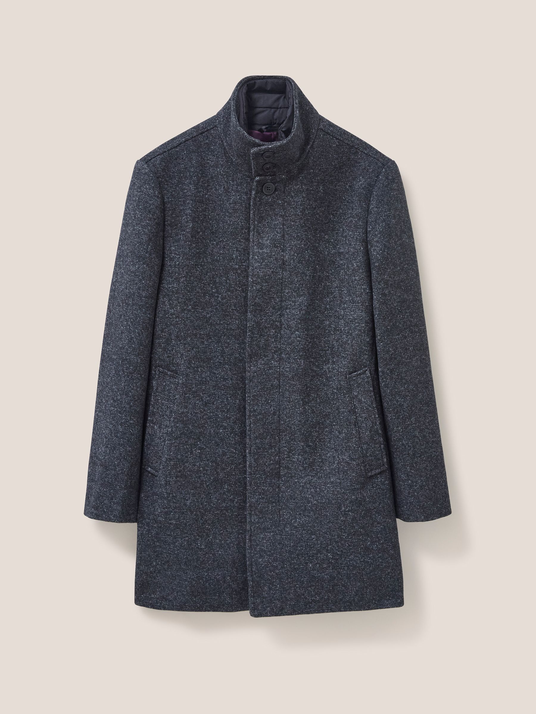 Buy White Stuff Grey Horsholm Wool Funnel Coat from Next Luxembourg