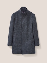 White Stuff Grey Horsholm Wool Funnel Coat - Image 5 of 6