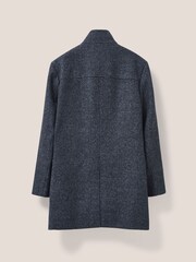 White Stuff Grey Horsholm Wool Funnel Coat - Image 6 of 6