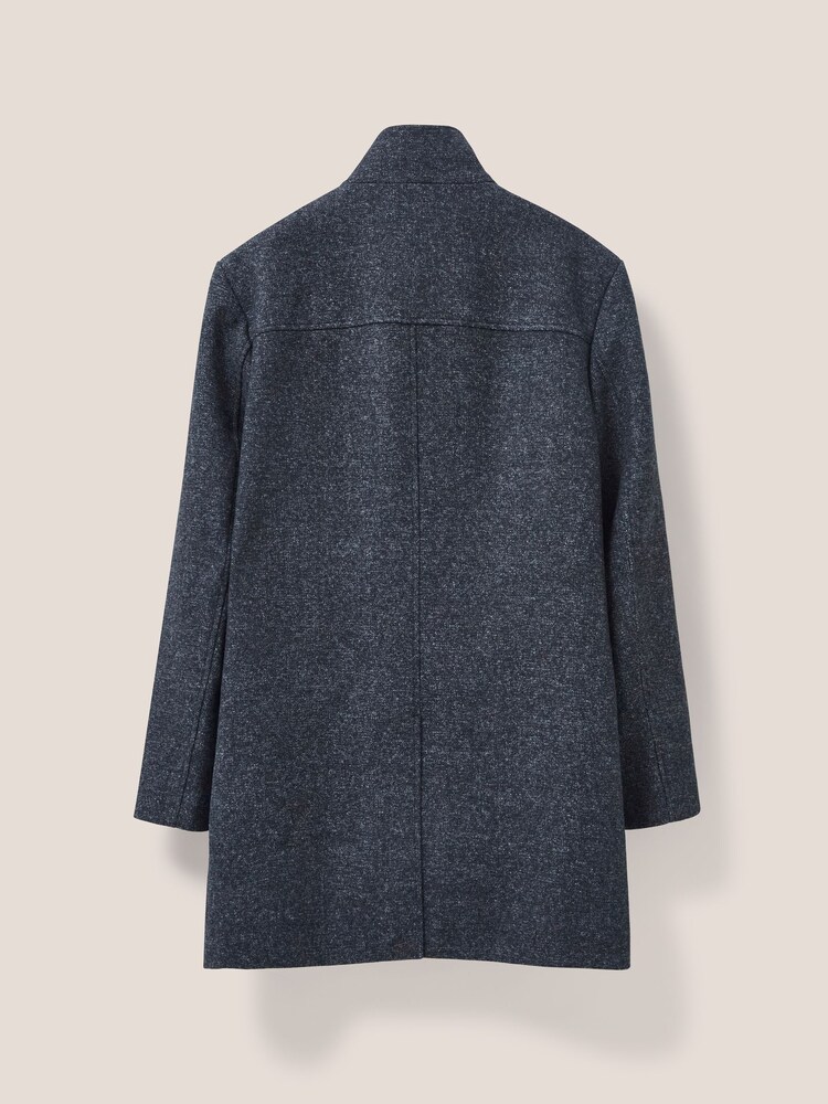 White Stuff Grey Horsholm Wool Funnel Coat - Image 6 of 6