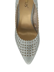 Lotus Silver Stiletto-Heel Pointed Toe Court Shoes - Image 4 of 4