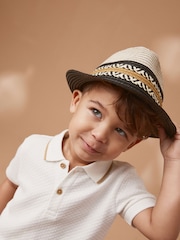 Monochrome Trilby Hat (1-16yrs) - Image 1 of 4