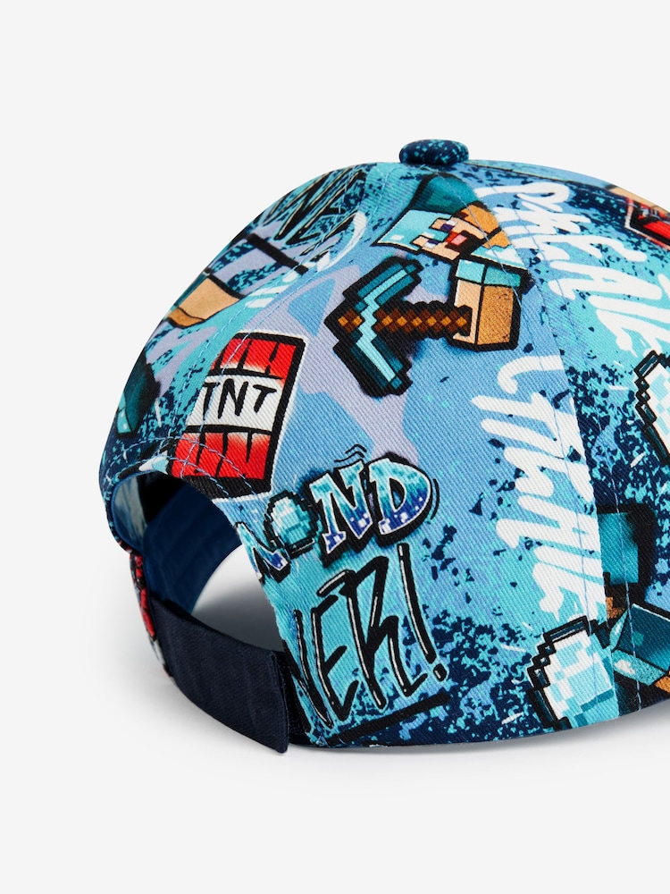 Minecraft Grafitti 100% Cotton License Cap (1-16yrs) - Image 5 of 5 Minecraft Grafitti 100% Cotton License Cap (1-16yrs) - Image 5 of 5