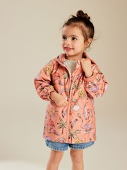 Peach Pink Shower Resistant Printed Cagoule (3mths-7yrs) - Image 1 of 9