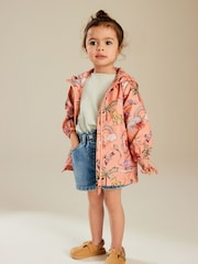 Peach Pink Shower Resistant Printed Cagoule (3mths-7yrs) - Image 2 of 9