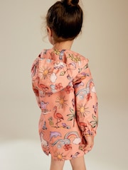 Peach Pink Shower Resistant Printed Cagoule (3mths-7yrs) - Image 3 of 9