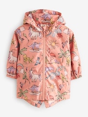 Peach Pink Shower Resistant Printed Cagoule (3mths-7yrs) - Image 5 of 9