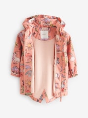 Peach Pink Shower Resistant Printed Cagoule (3mths-7yrs) - Image 7 of 9