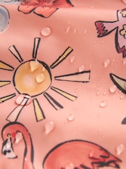 Peach Pink Shower Resistant Printed Cagoule (3mths-7yrs) - Image 9 of 9