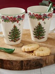 Spode Cream Christmas Tree 2023 Annual Mug & Spoon Set - Image 4 of 4