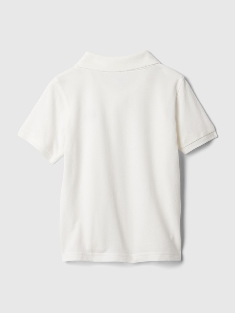 Gap White Logo Pique Short Sleeve Polo Shirt (Newborn-5yrs) - Image 2 of 3